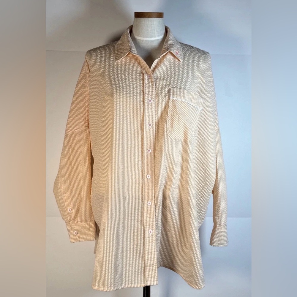 Free People Cloud 9 Button Down Shirt